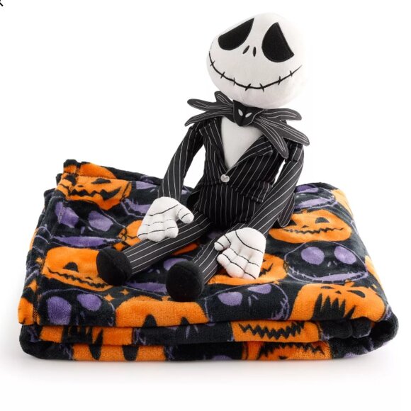 Jack Skellington "The Big One" Buddy and Throw Blanket Set by Kohls - Picture 2 of 2